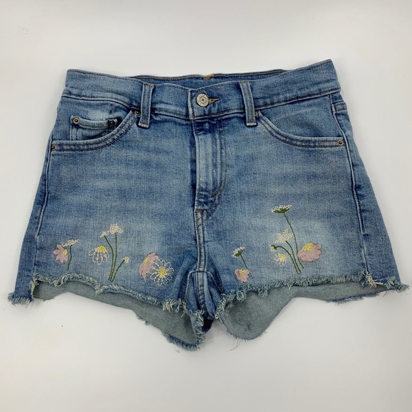 Levi's Pants - Levi's Embroidered Cutoff Shorts High Rise Denim